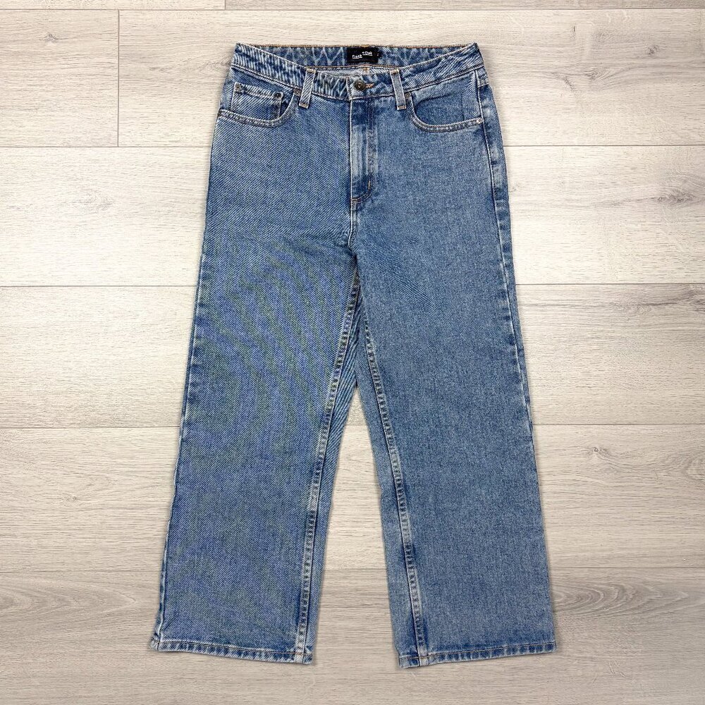 Frank and Oak Womens Cropped Blue Denim Jeans Size 27